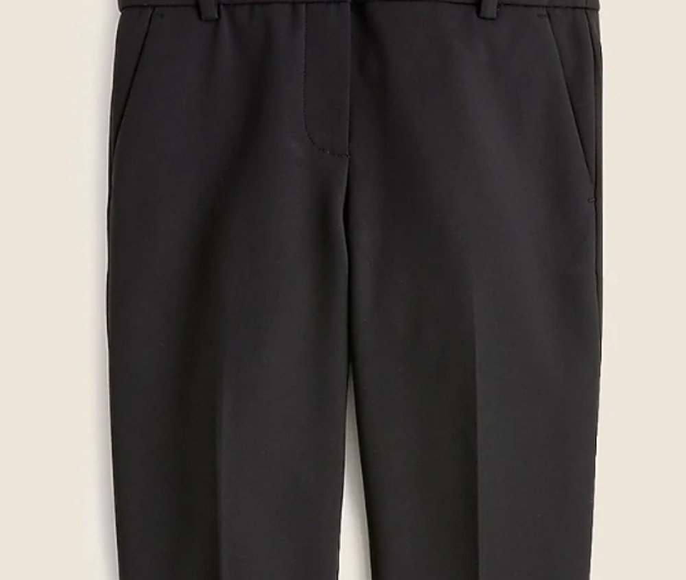 J. Crew Black Full-length Cameron Pant In Four-season Stretch, 4